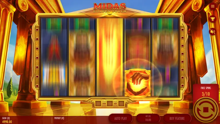 Midas Golden Touch slot reels